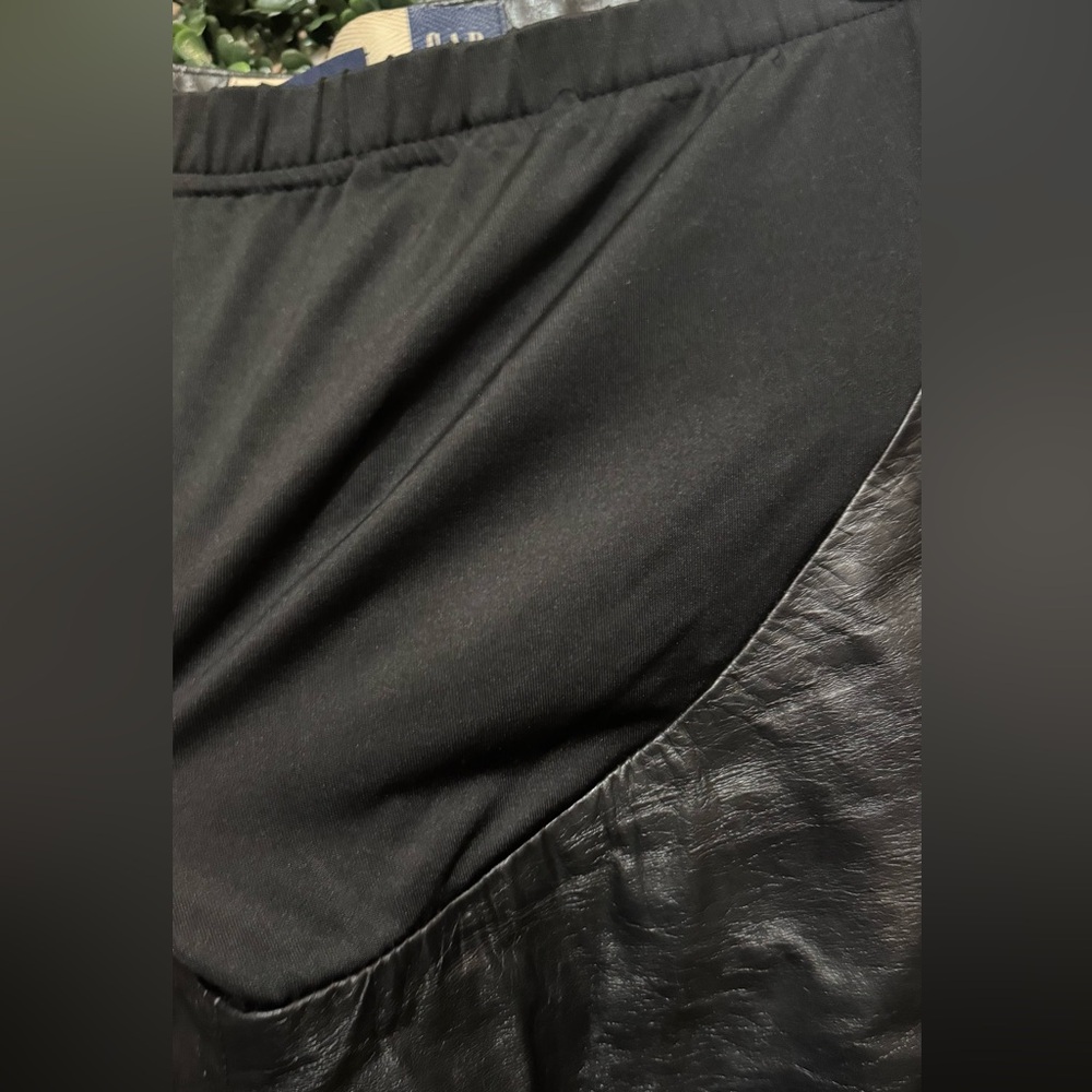 GAP MATERNITY GENUINE LEATHER BOOT CUT PANTS - Picture 6 of 8